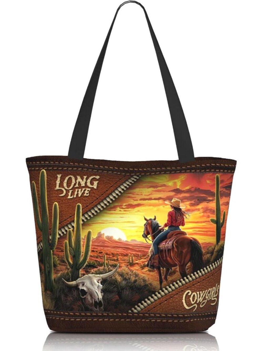 Christian Tote Bag for Women, Zippered Shoulder Bag with Bible Verse for Church